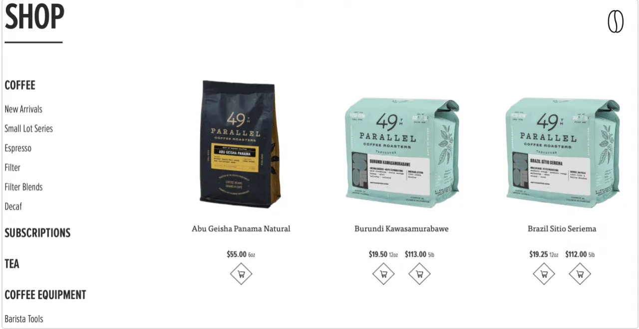 49th parallel coffee image example