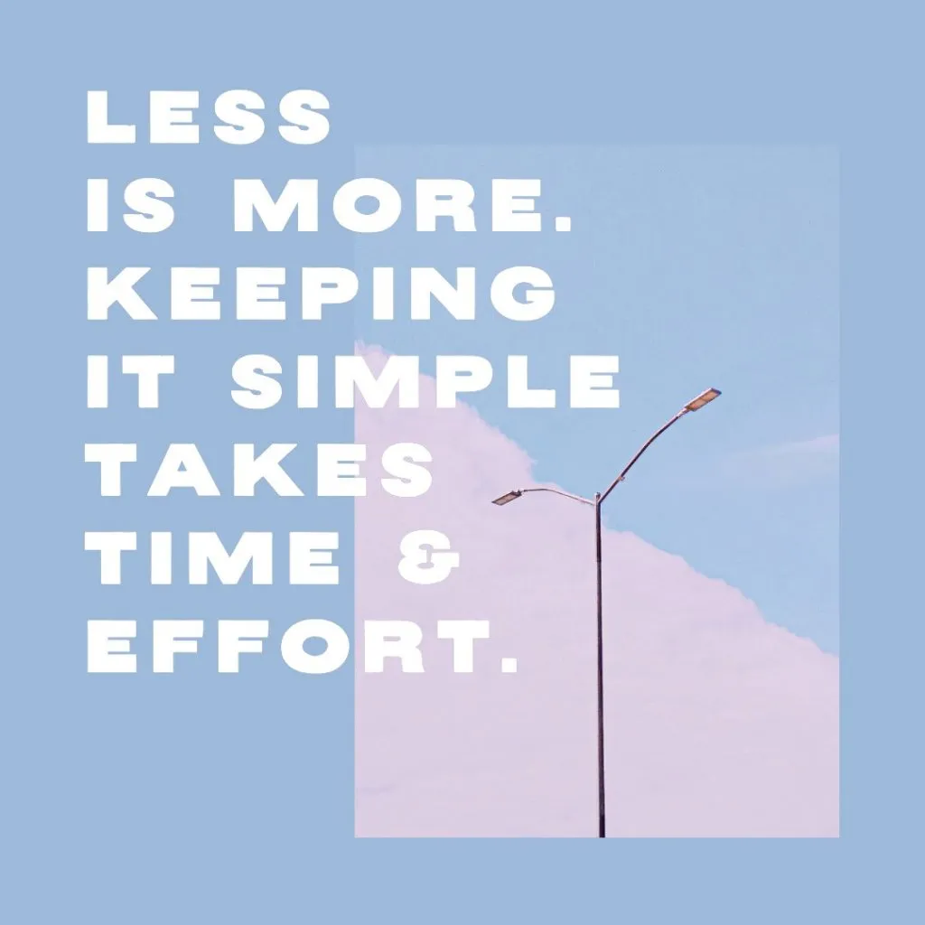 minimal marketing quote