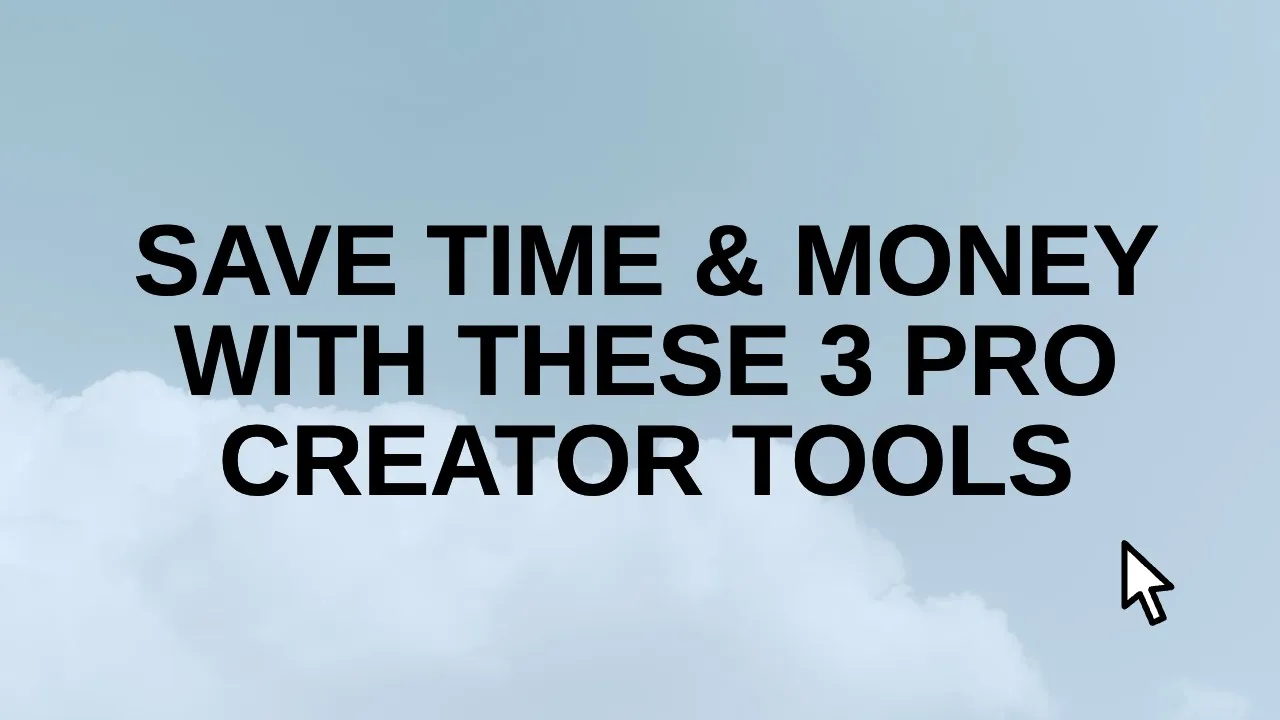 Software YouTube thumbnail template from Snappa featuring the Arimo font with a computer mouse icon and a blue sky background with clouds