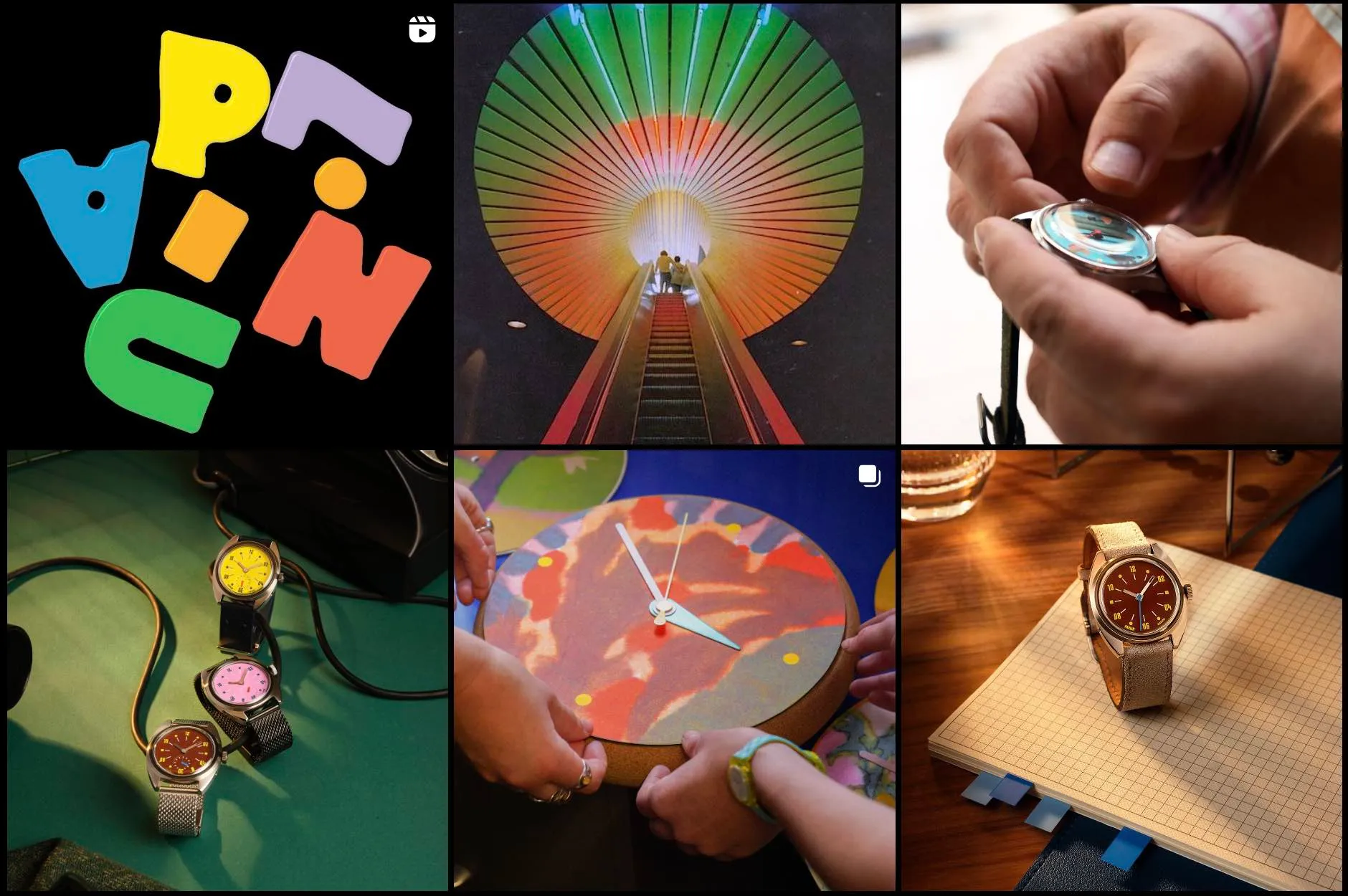 Diverse Instagram feed example from Paulin Watches
