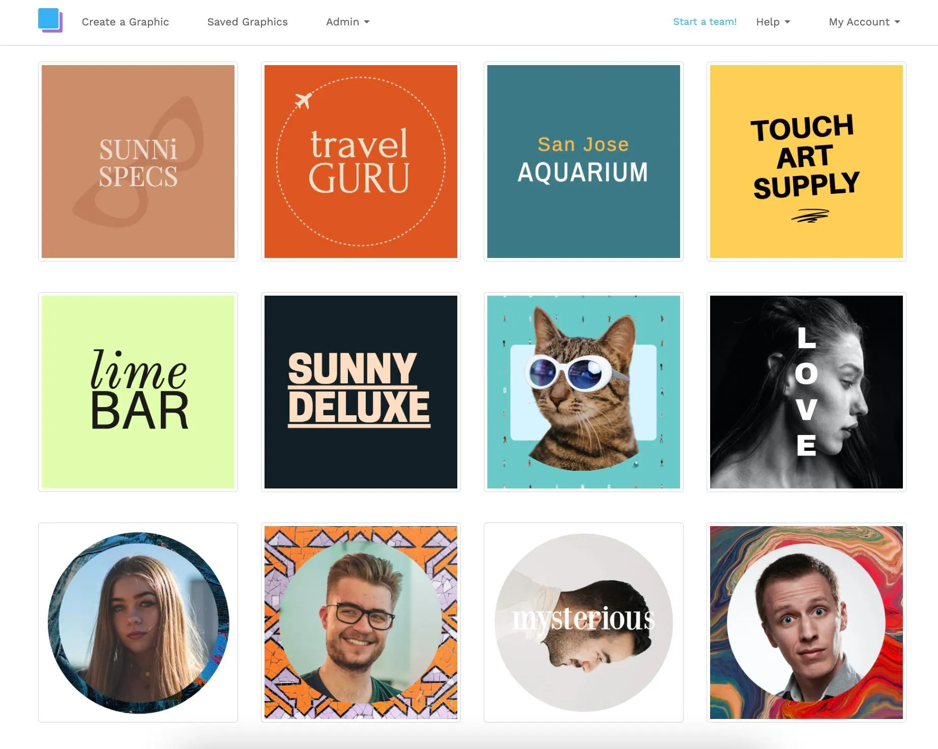 Free profile picture templates from Snappa