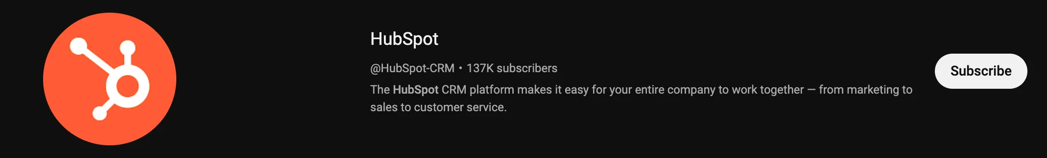 HubSpot YouTube profile picture
