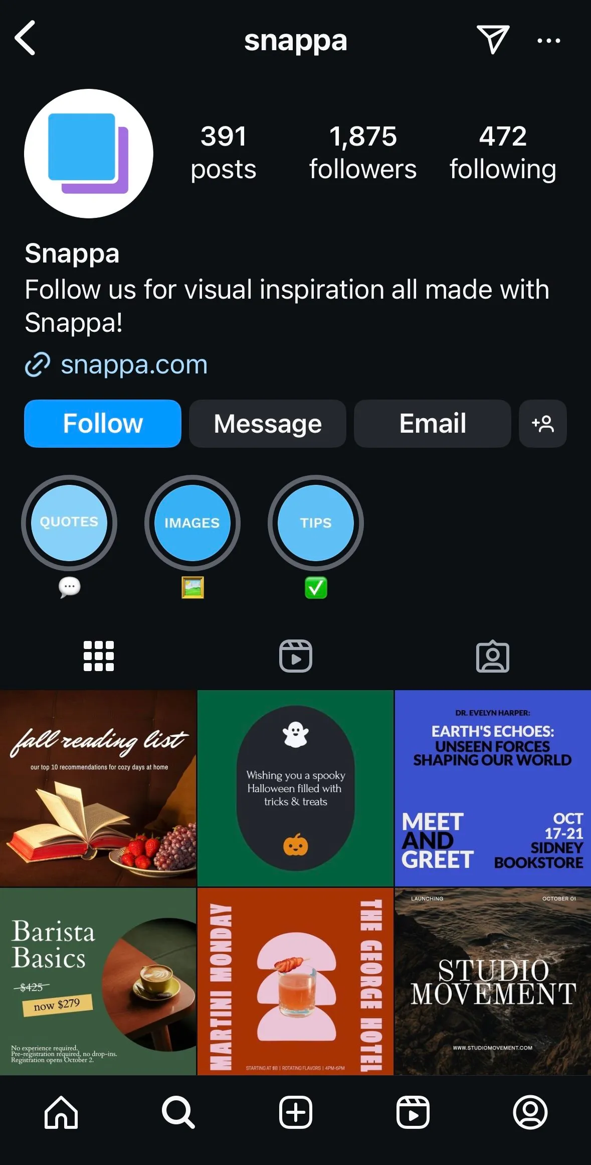 Instagram profile picture example from Snappa