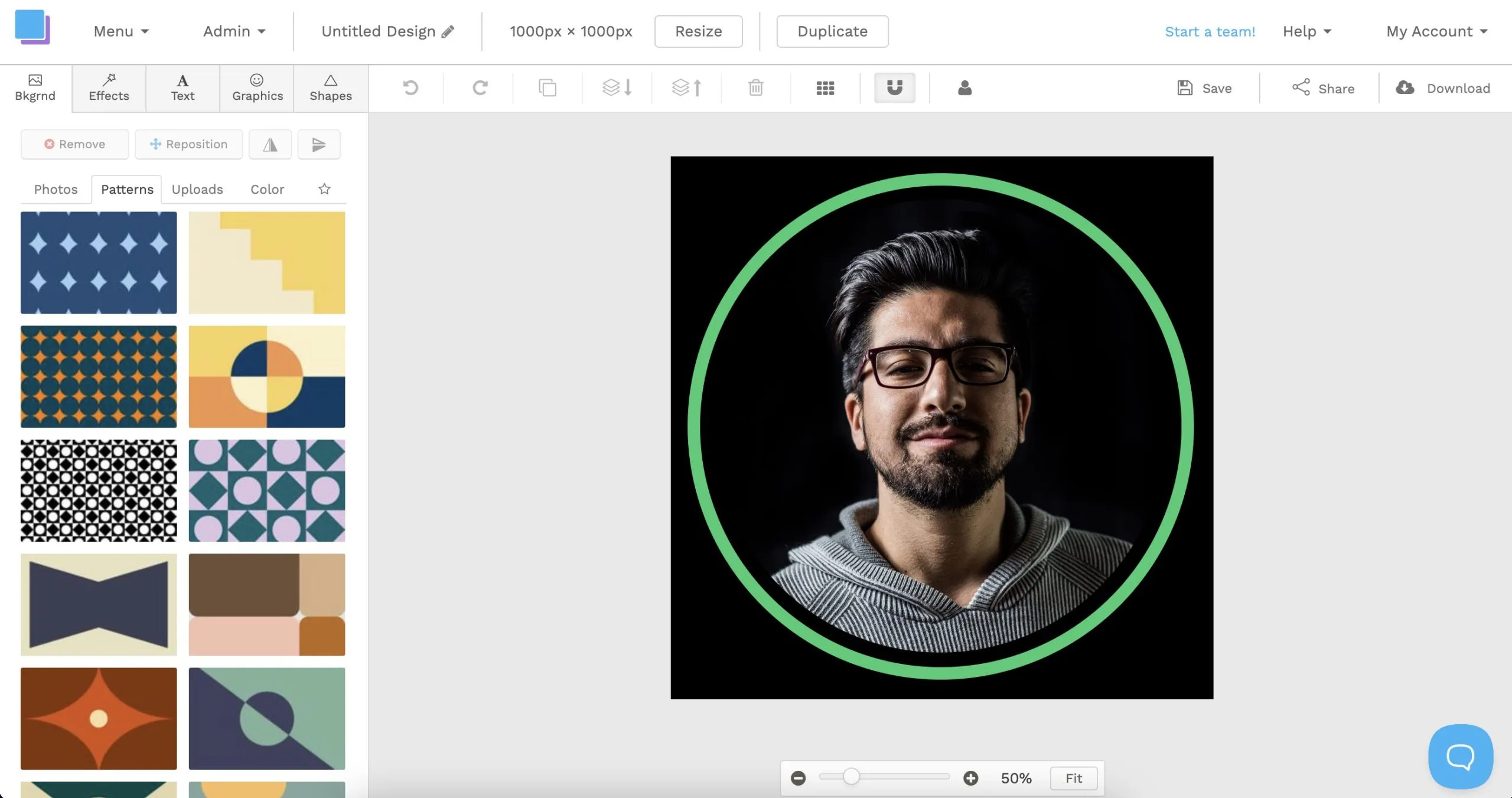Instagram profile picture designer