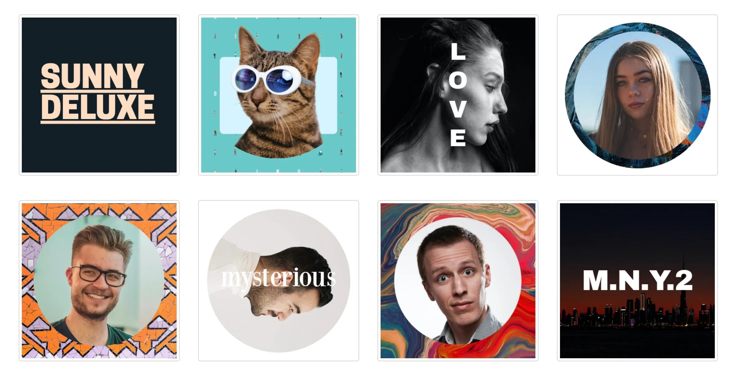 Profile picture templates from Snappa