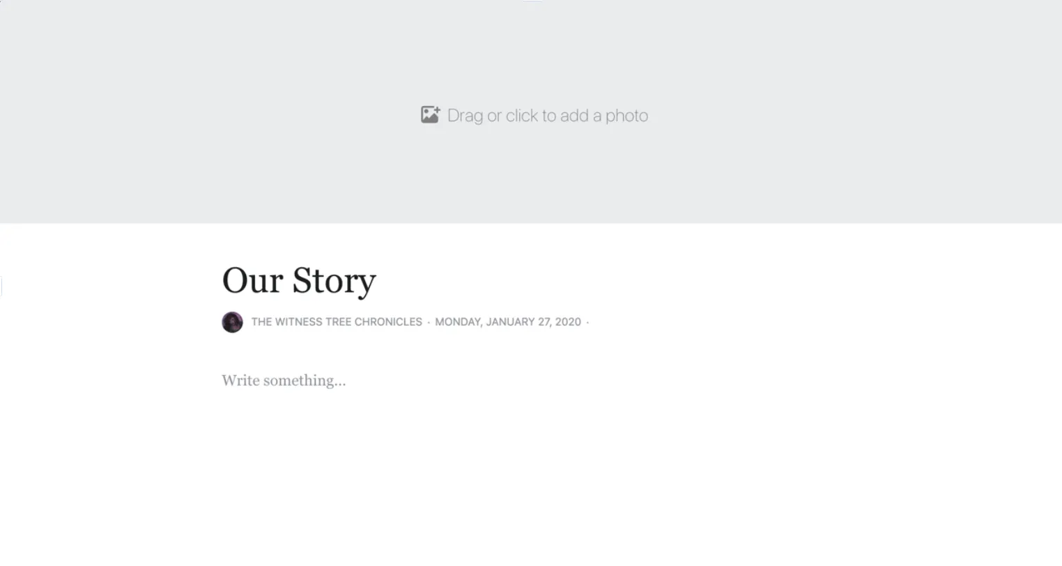 our story facebook page preview