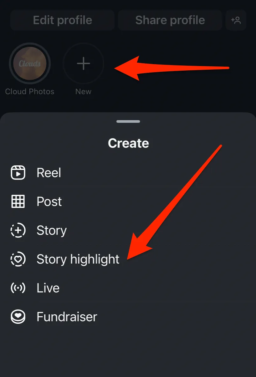 How to create a highlight on Instagram