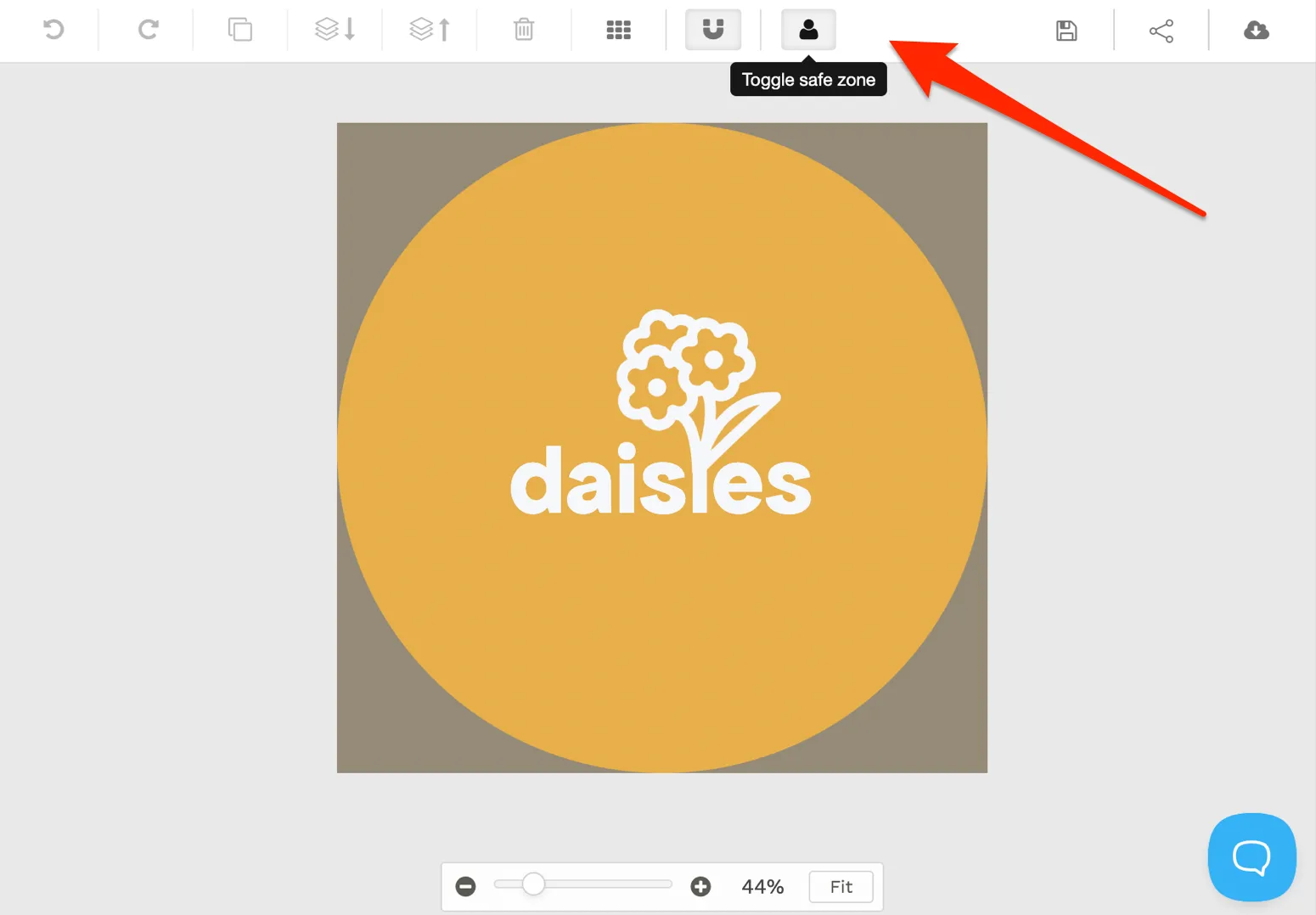 Round logo example from Snappa