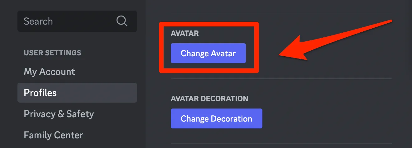 How to change Discord avatar