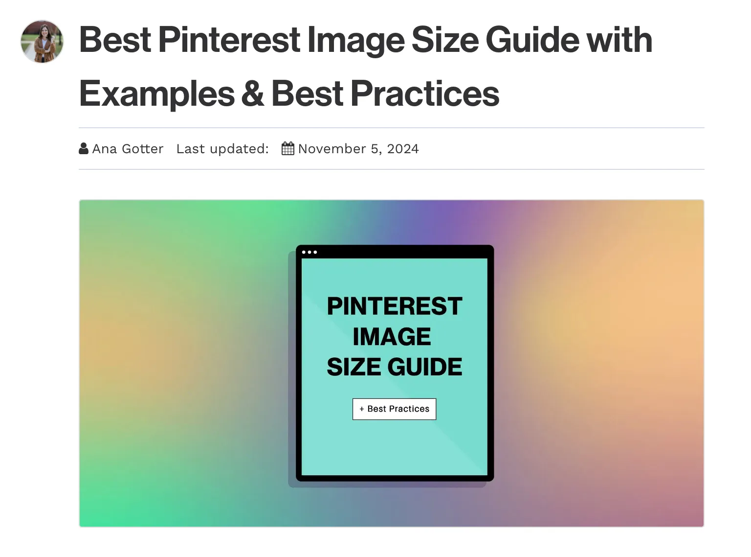 WordPress featured image example from Snappa blog