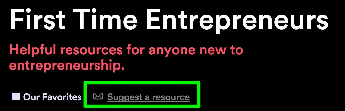A screenshot of the Harvard resource page with a link to submit a resource