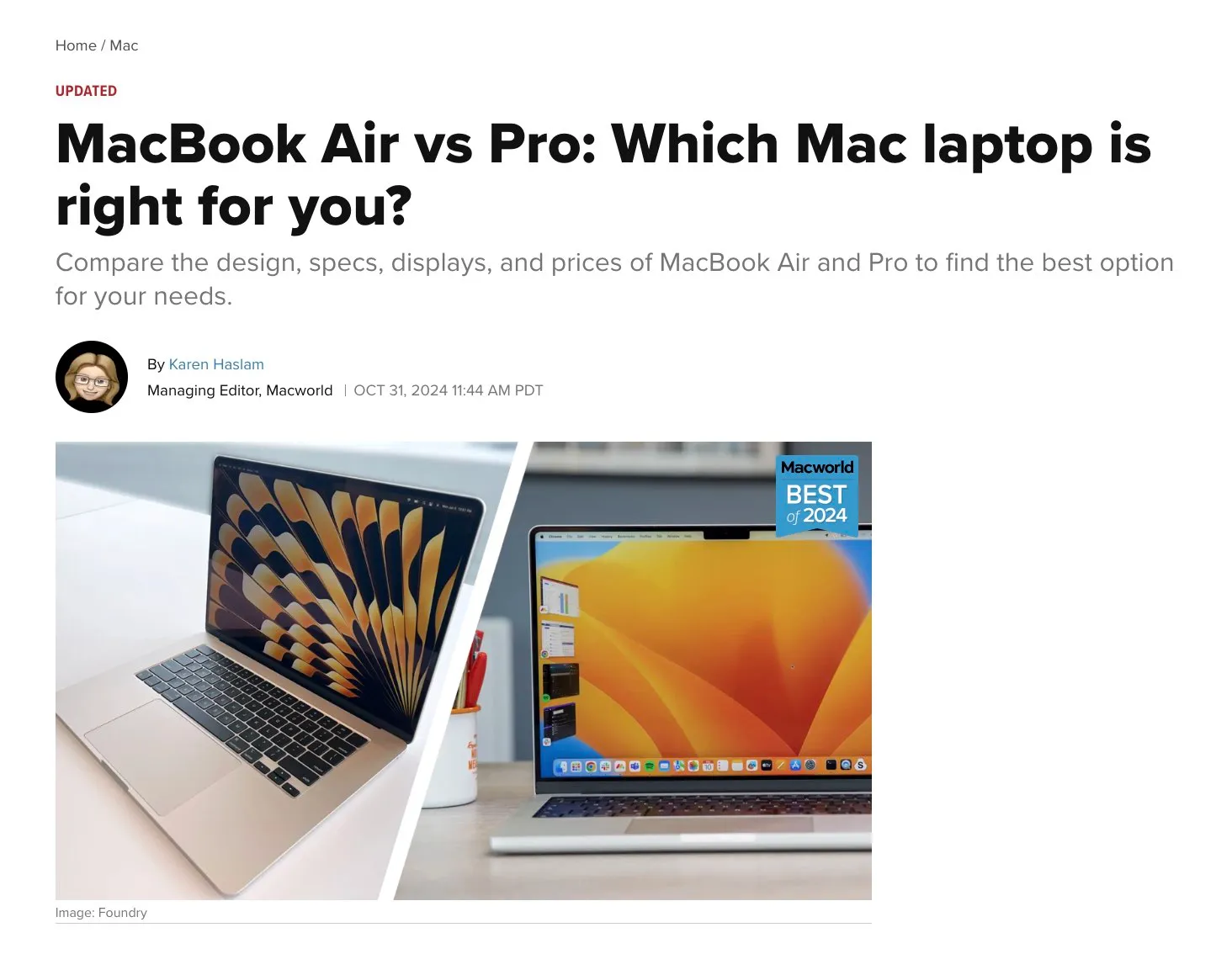 Tech blog WordPress featured image example