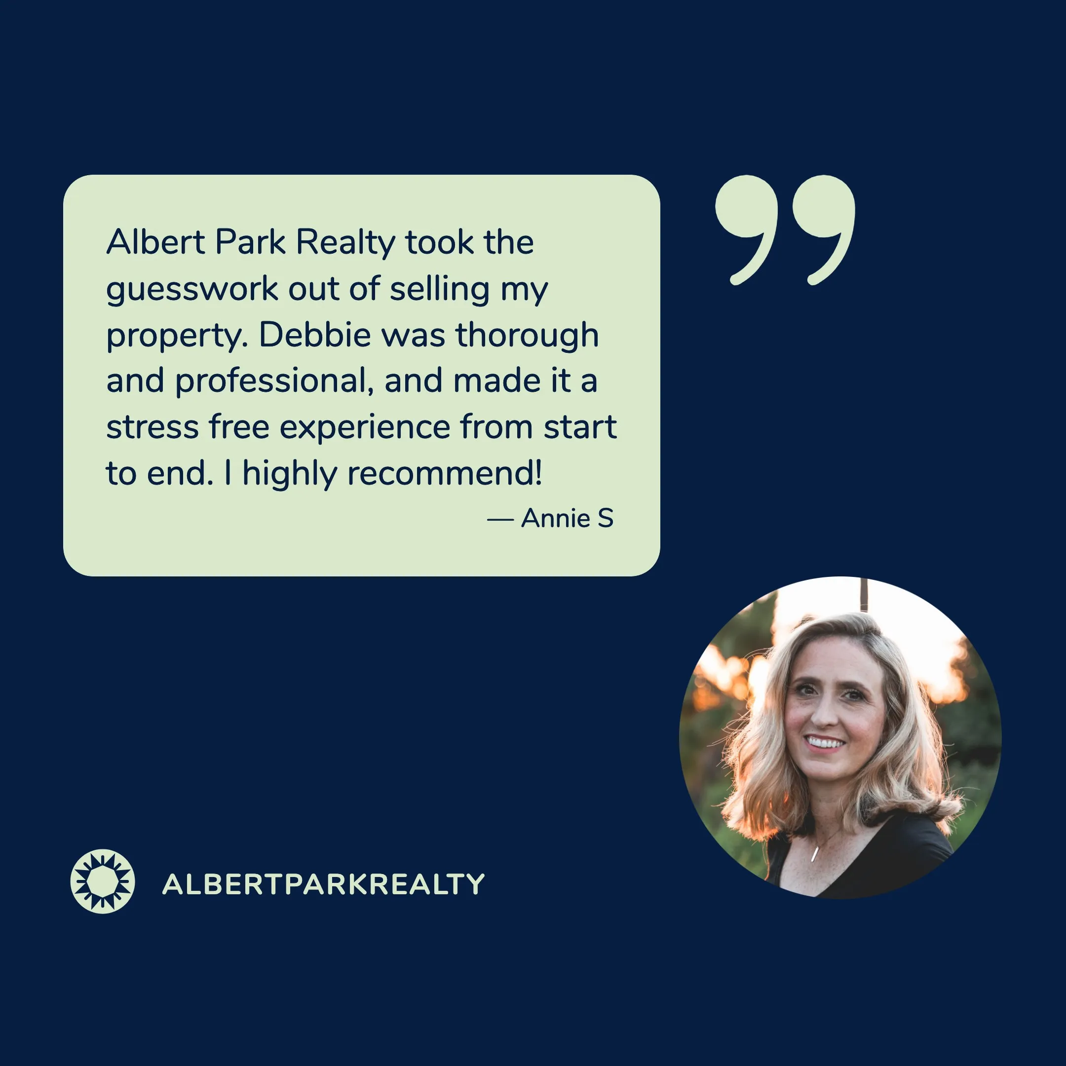Instagram ad testimonial example